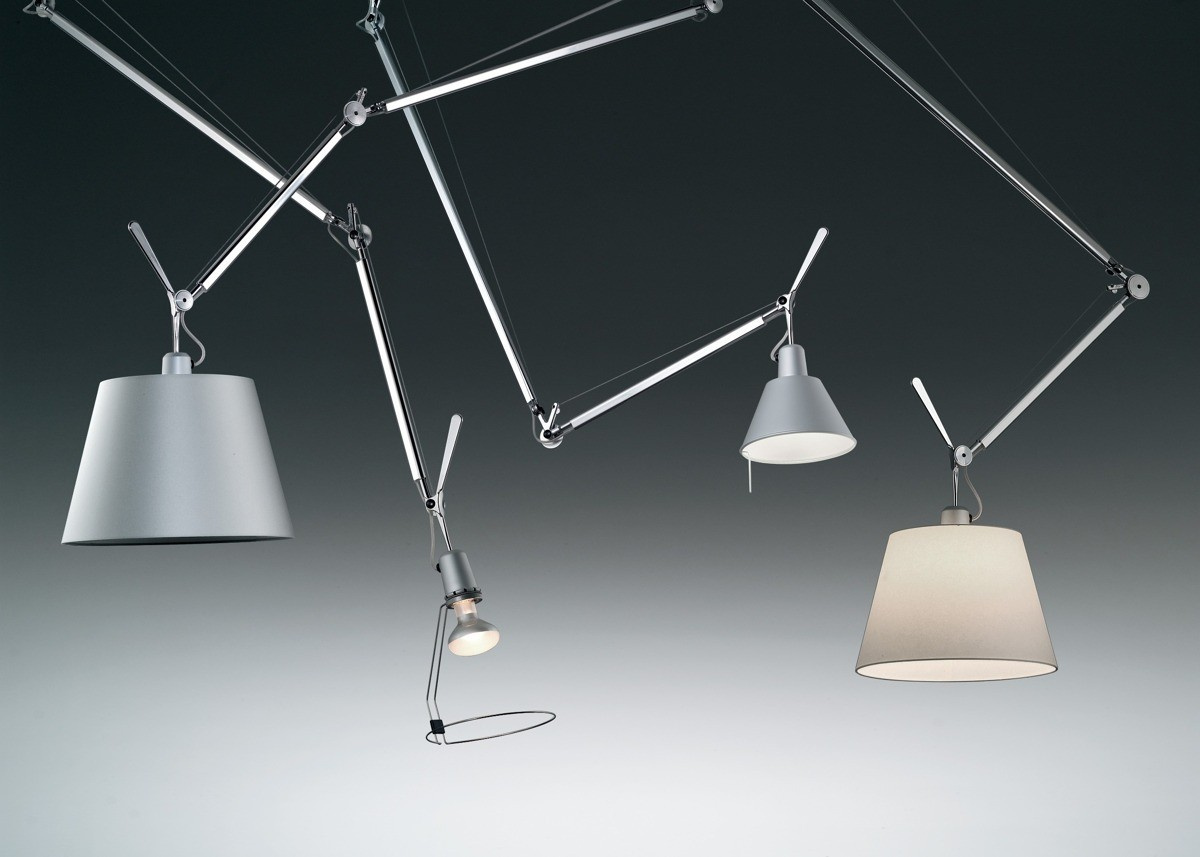 Artemide :: Lampa wisząca Tolomeo decentrata abażur pergaminowy