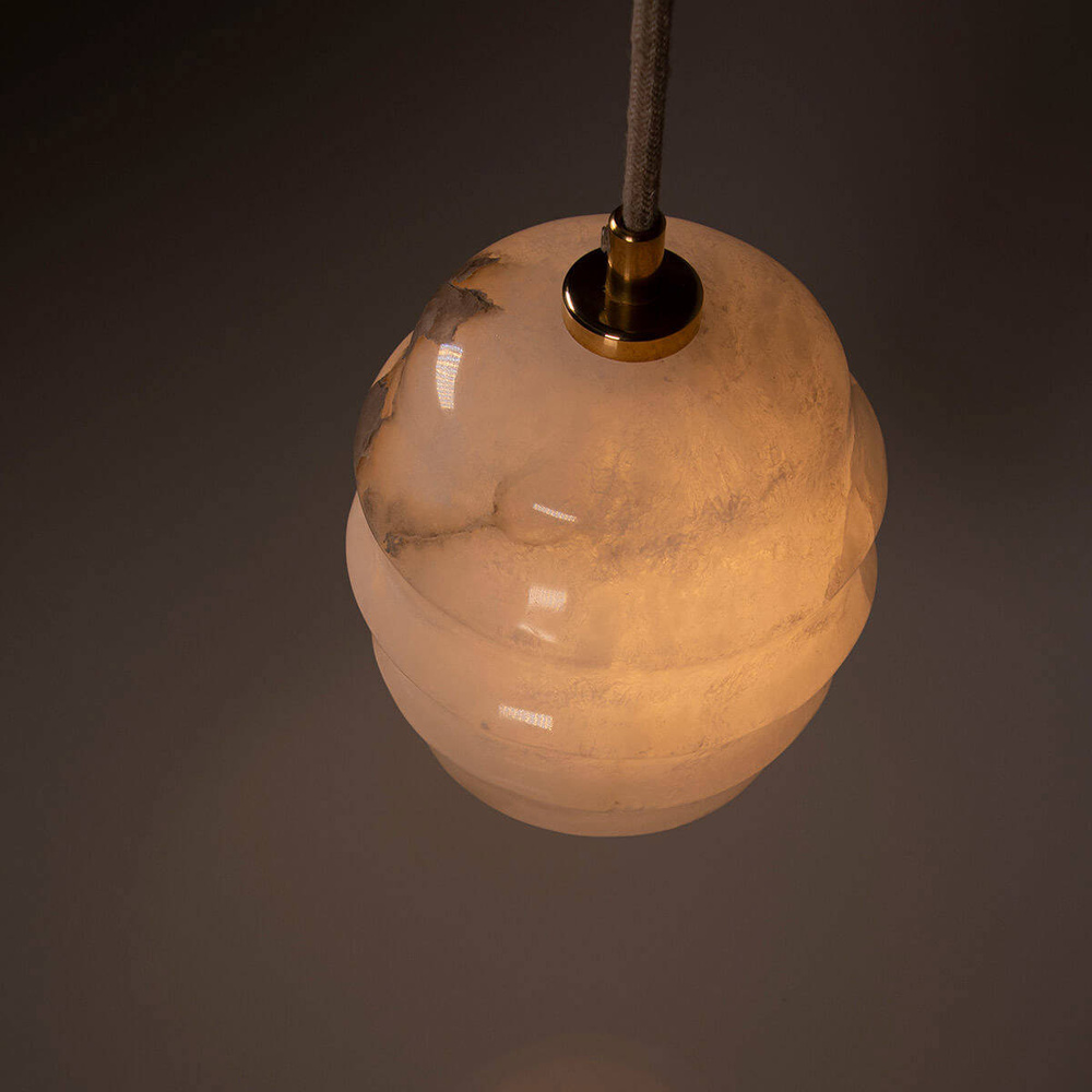Embassy Interiors :: Kalliope alabaster pendant lamp, diameter 13 cm