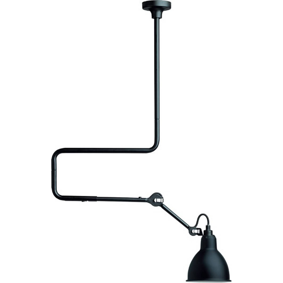 DCW:: Lampe Gras N°312 Deckenleuchte schwarz Durchmesser 14 cm