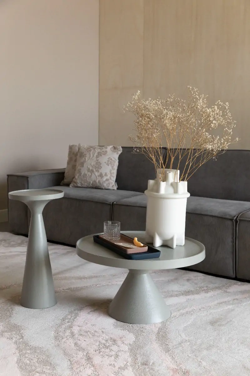 Zuiver :: Aluminum table Floss gray