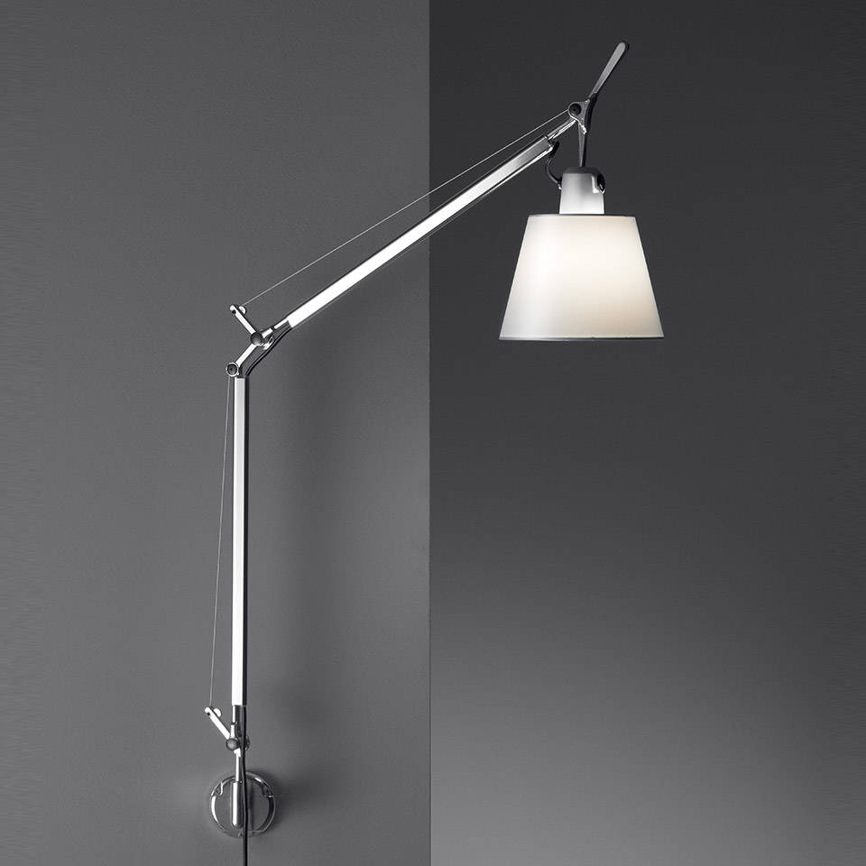 Artemide :: Wandlampe aus Aluminium Tolomeo Basculante Durchmesser 18 cm grau