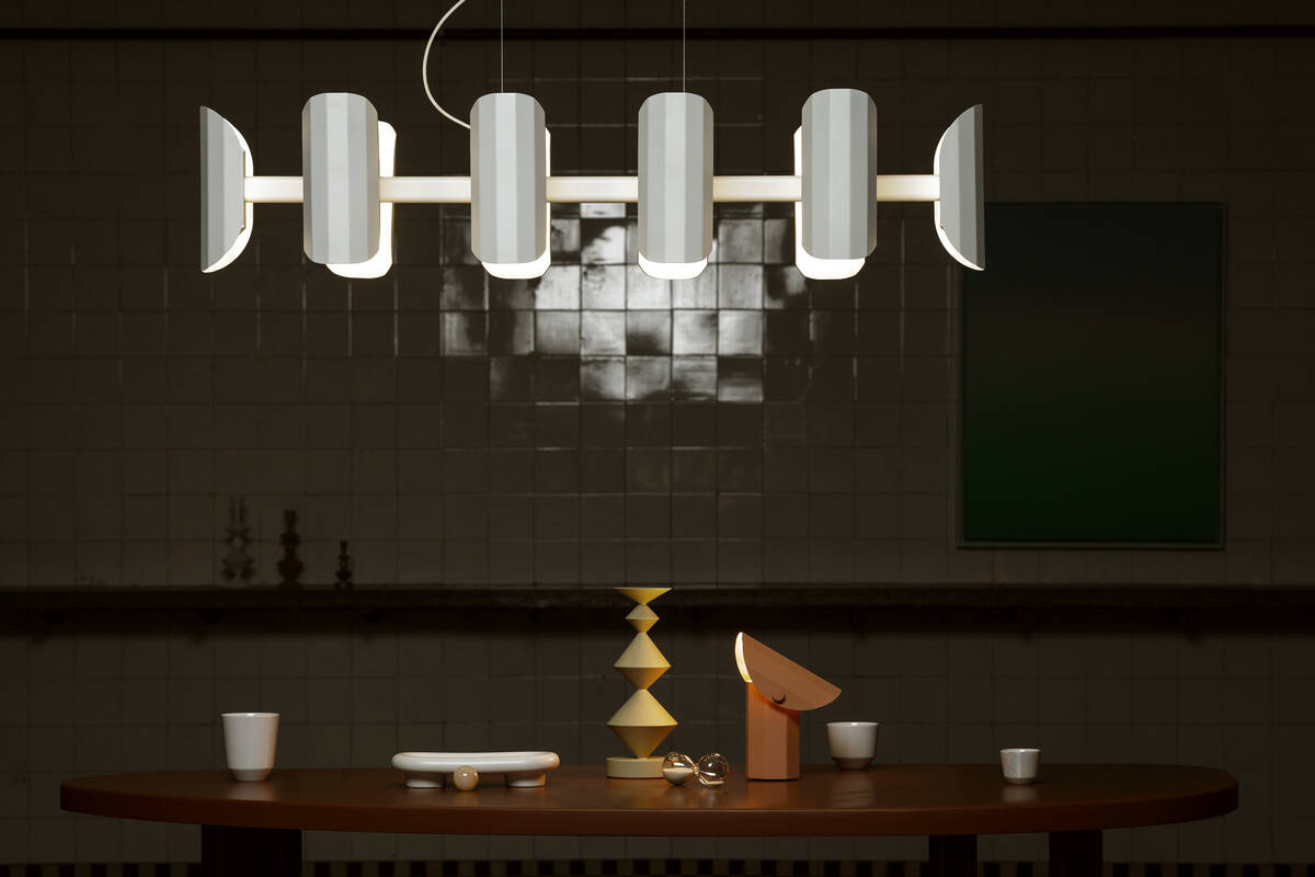 Kaspa :: Lampa wisząca wieloramienna Apolin szer. 120 cm biała