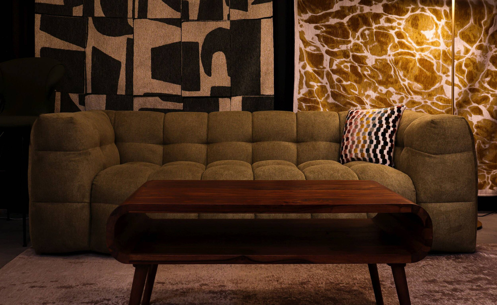 Nordic Line :: Michelle (formerly Michelin) 3-seater upholstered sofa, green, 236x68x105 cm