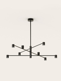 Aromas :: Lampa wisząca Tea XL szer. 130 cm czarna marmurowe klosze