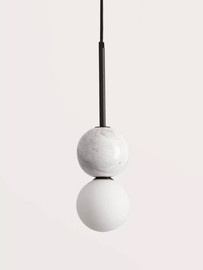 Aromas :: Hängelampe aus Metall Dalt Schattendurchmesser 10 cm weiß