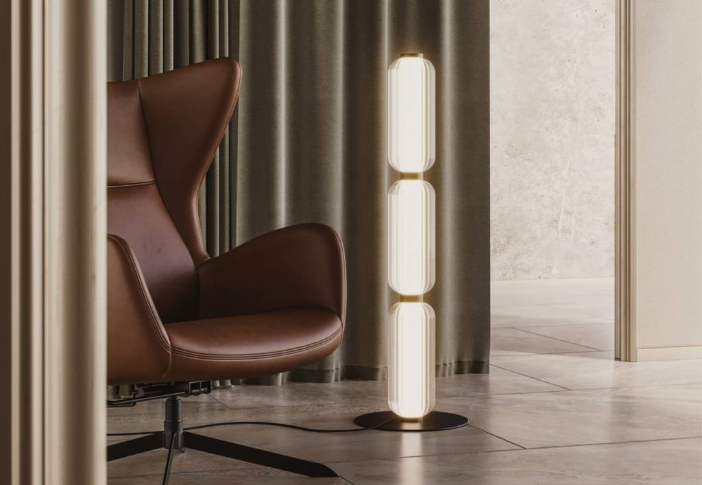 Aromas :: Elma floor lamp, height 96 cm, gold