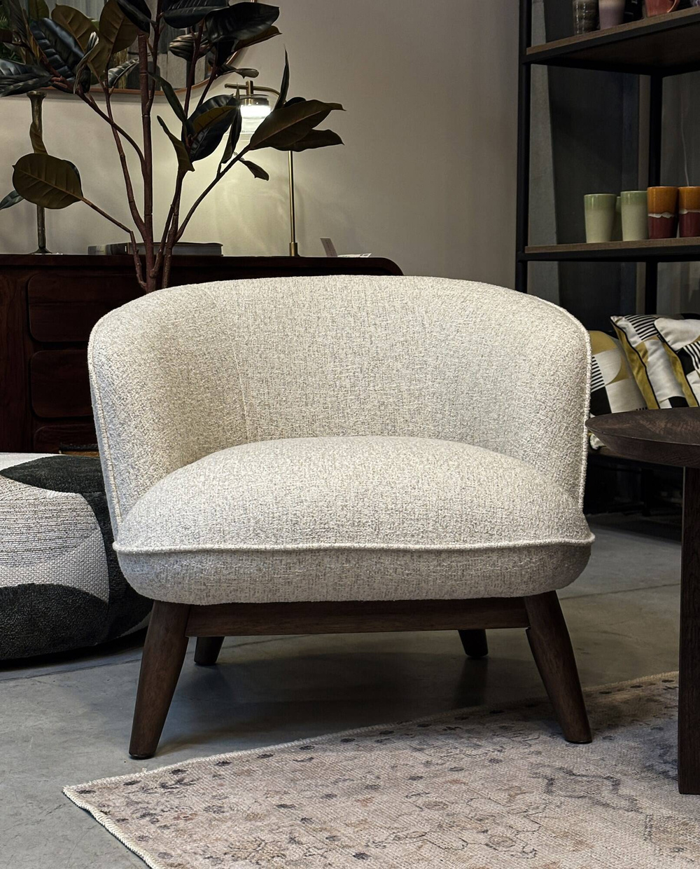 Nordic Line :: Benton beige upholstered armchair, width 75 cm