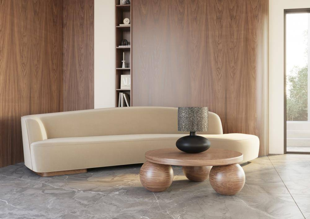 Kaspa :: Sawa Stone graphite table lamp, height 44 cm