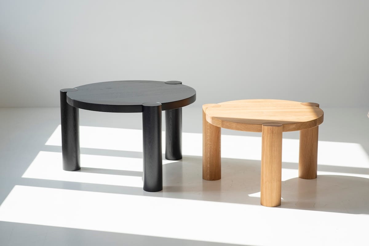 Szyszka Design :: Stolik dębowy Trika śr. 60 cm / wys. 40 cm wybarwienie naturalne