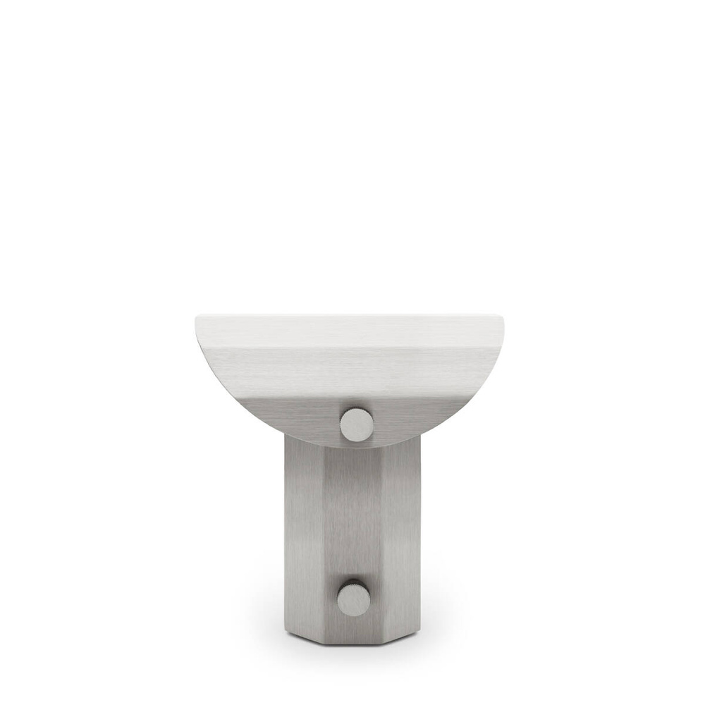 Kaspa :: Tragbare Lampe Apolin, Höhe 18 cm, gebürsteter Stahl