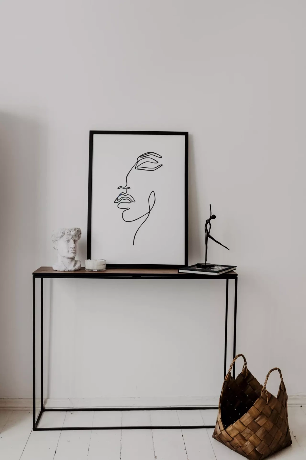 Nordifra :: Konsole aus Metall Stam 220 Amerikanische Walnuss Größe xl schwarz