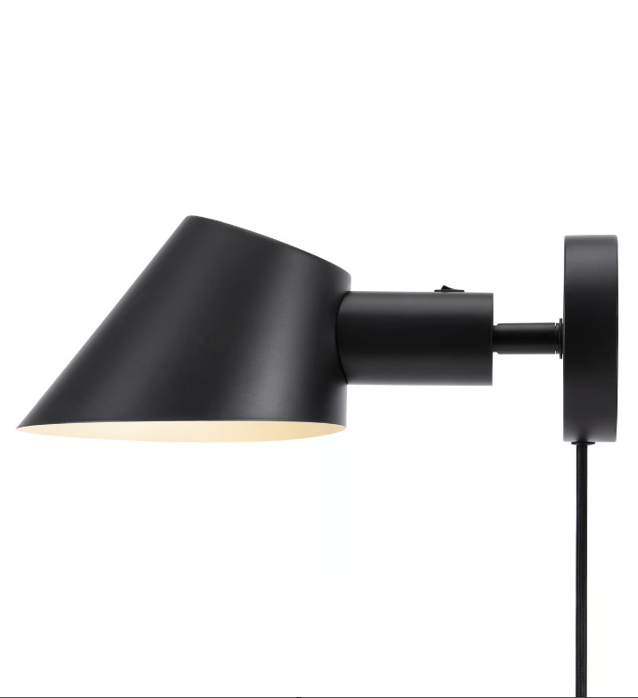 Design For the People :: Stay wall lamp / sconce, height 11.7 cm, black