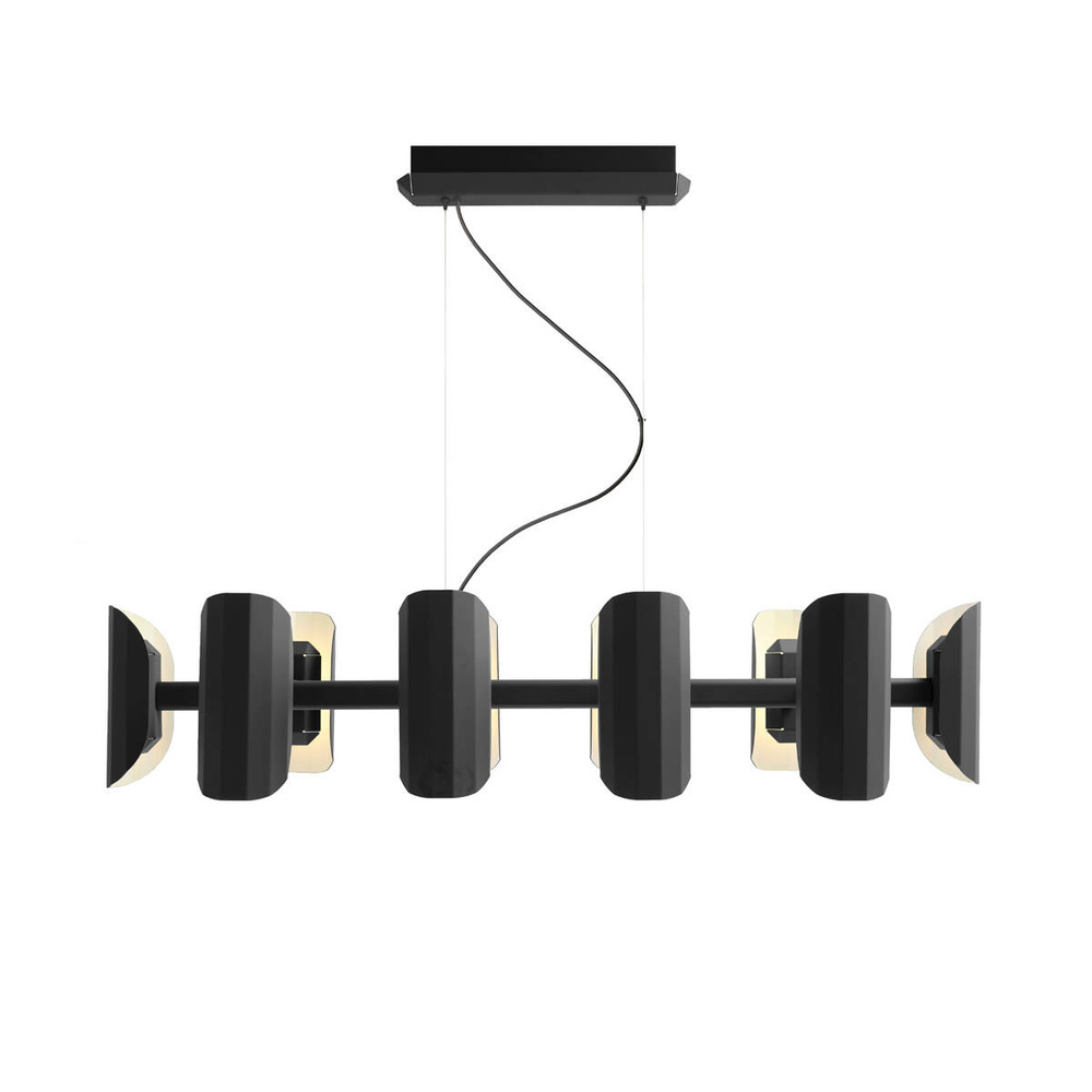 Kaspa :: Apolin multi-arm pendant lamp, width 120 cm, black