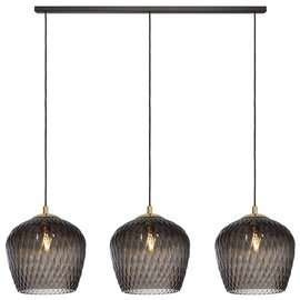Kaspa :: Pendant lamp Venus bar 3 black graphite