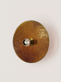 Aromas :: Nold wall lamp / sconce diameter 30 cm brown / gold metal