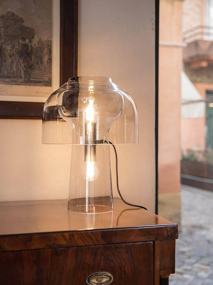 Karman :: Lilly table lamp, height 48 cm, transparent