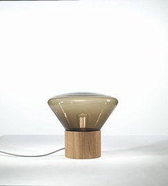 Brokis :: Tischlampe aus Holz Muffins Höhe 34,5 cm braun