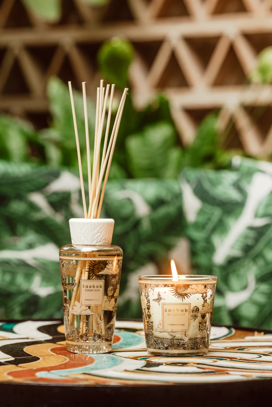 Baobab :: Geschenkbox-Set „Meine erste Baobab Tomorrowland 2025“-Duftkerze und Diffusor