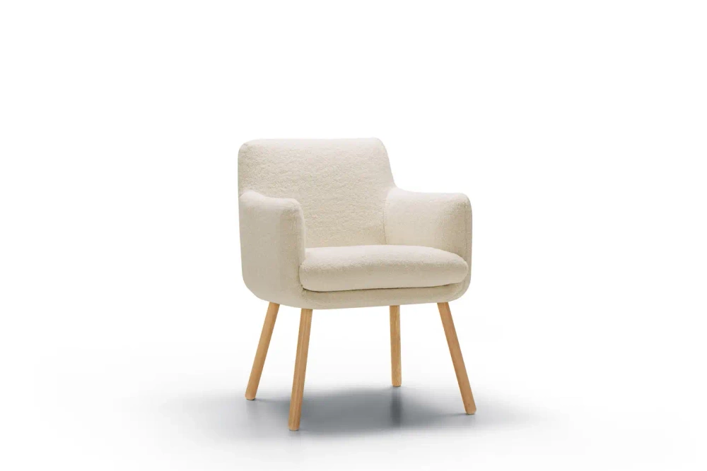 Sits :: Moa Bistro Upholstered Chair with Armrests