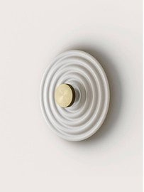 Aromas :: Rang white and gold wall lamp, diameter 50 cm / other colors available