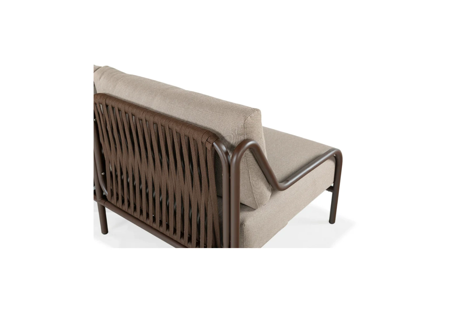 Kunesti :: Coffee or tea 2-seater garden sofa, gray-brown, width 157 cm