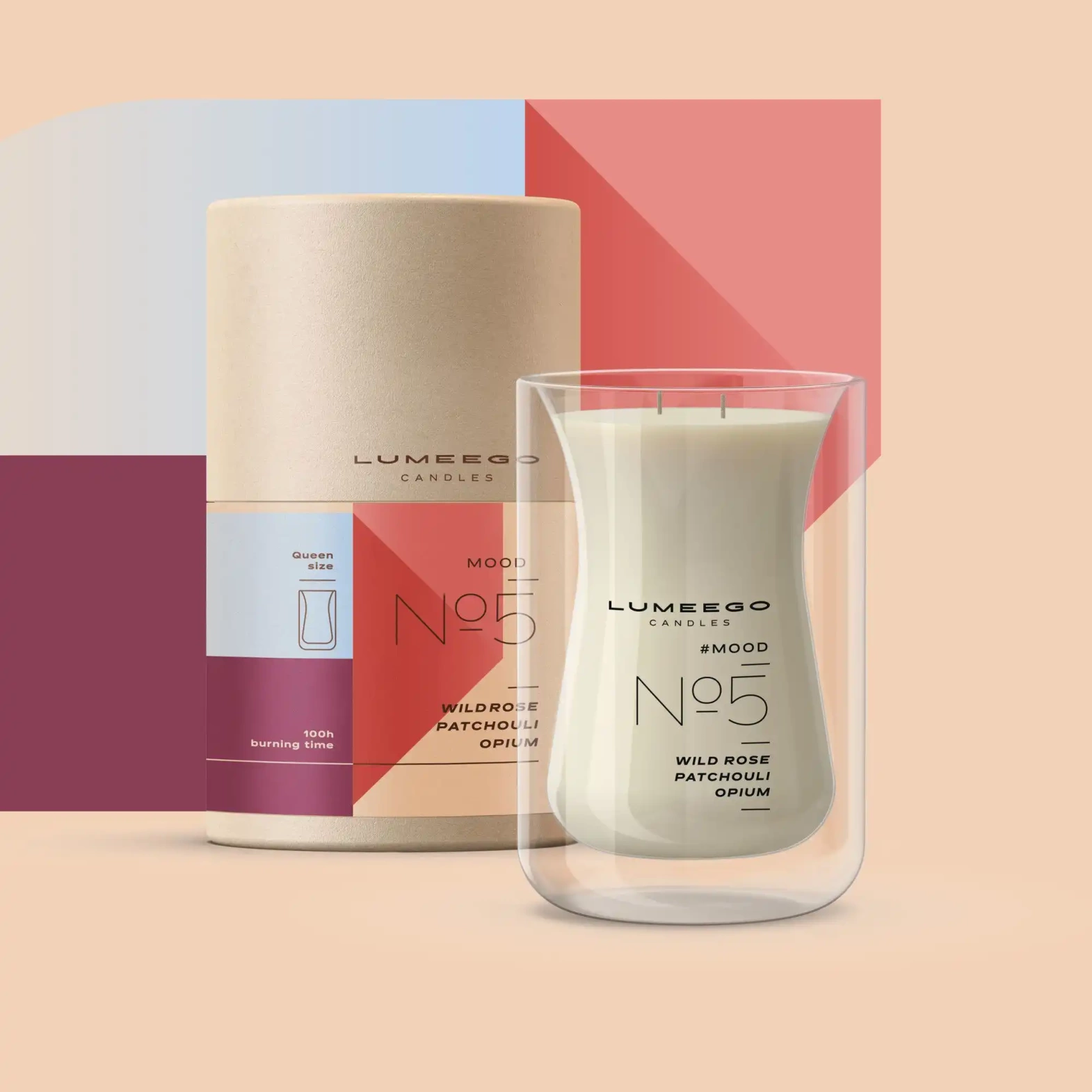 Lumeego :: Candle Queen WAVE L (scent your choice)