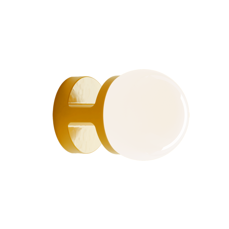 Ferroluce :: Habea wall lamp/sconce, diameter 16 cm, yellow