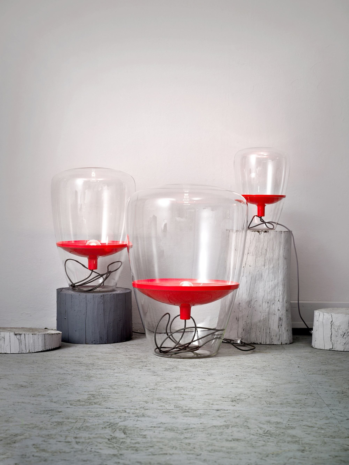 Brokis :: Tischlampe aus Glas Balloons transparent