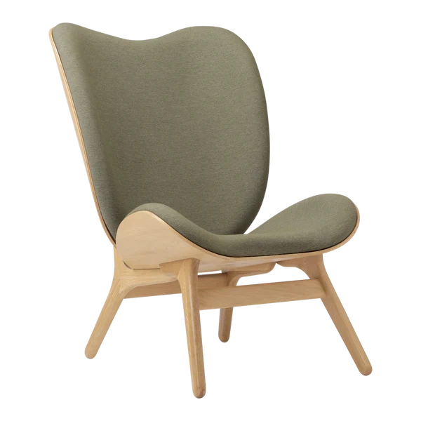 Aus der Ausstellung - UMAGE :: A Conversation Piece Polstersessel, grüne Eiche