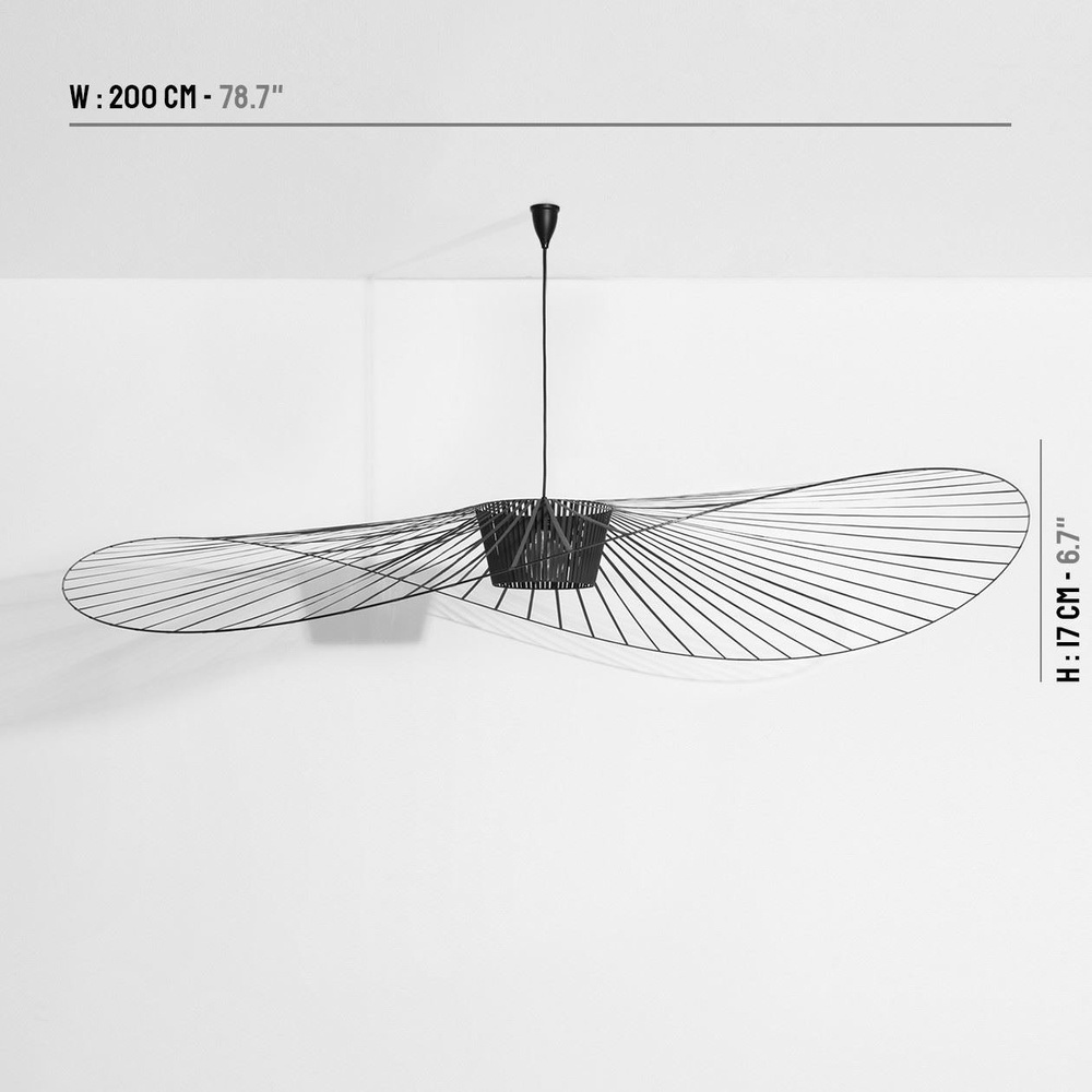 Petite Friture :: Hanging Lamp Vertigo black dia. 200 cm