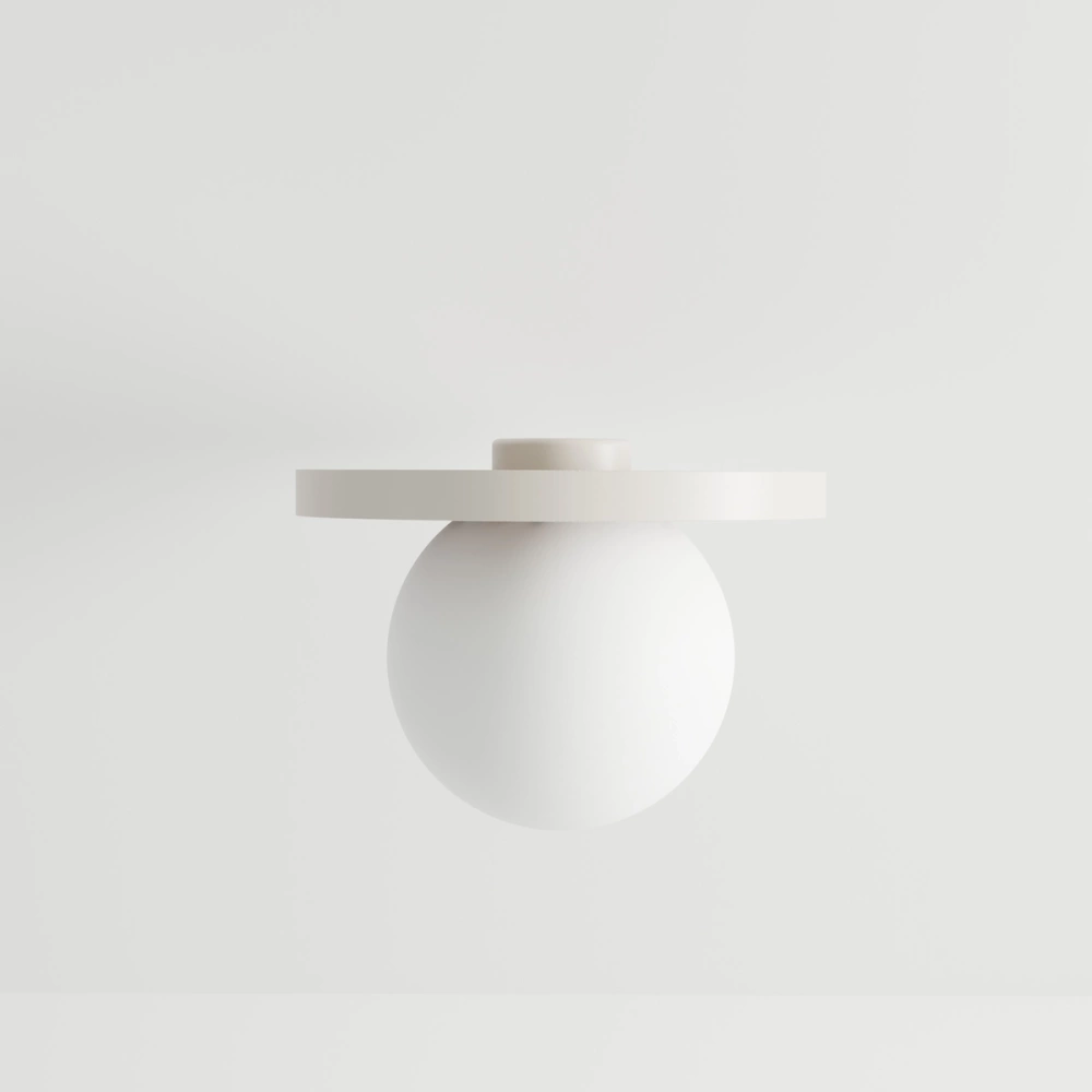 Kaspa :: Lampa sufitowa / plafon Legra okrągły śr. 30 cm kremowy IP44