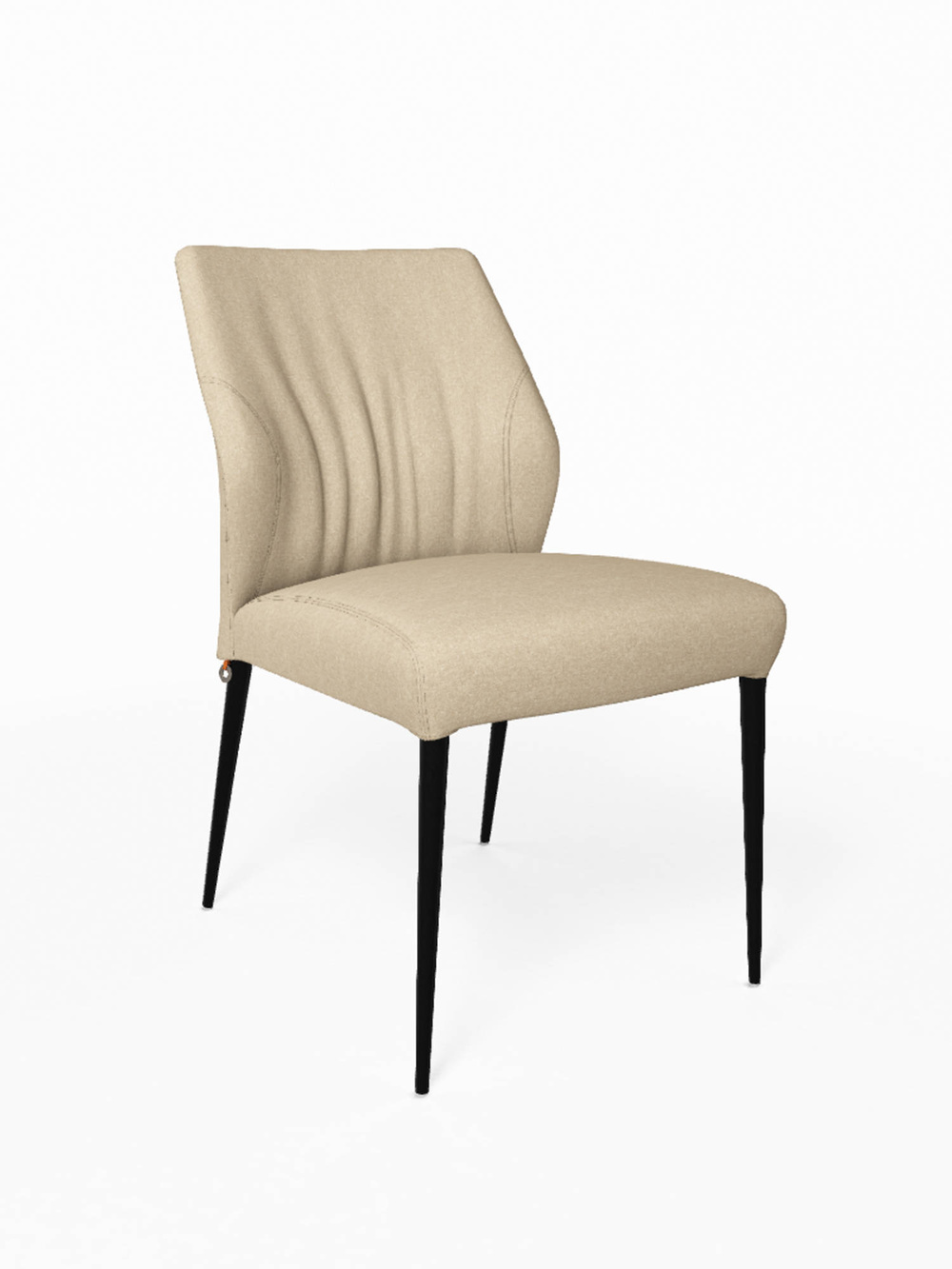 Mobitec :: Upholstered chair Enora grey-black width 52 cm