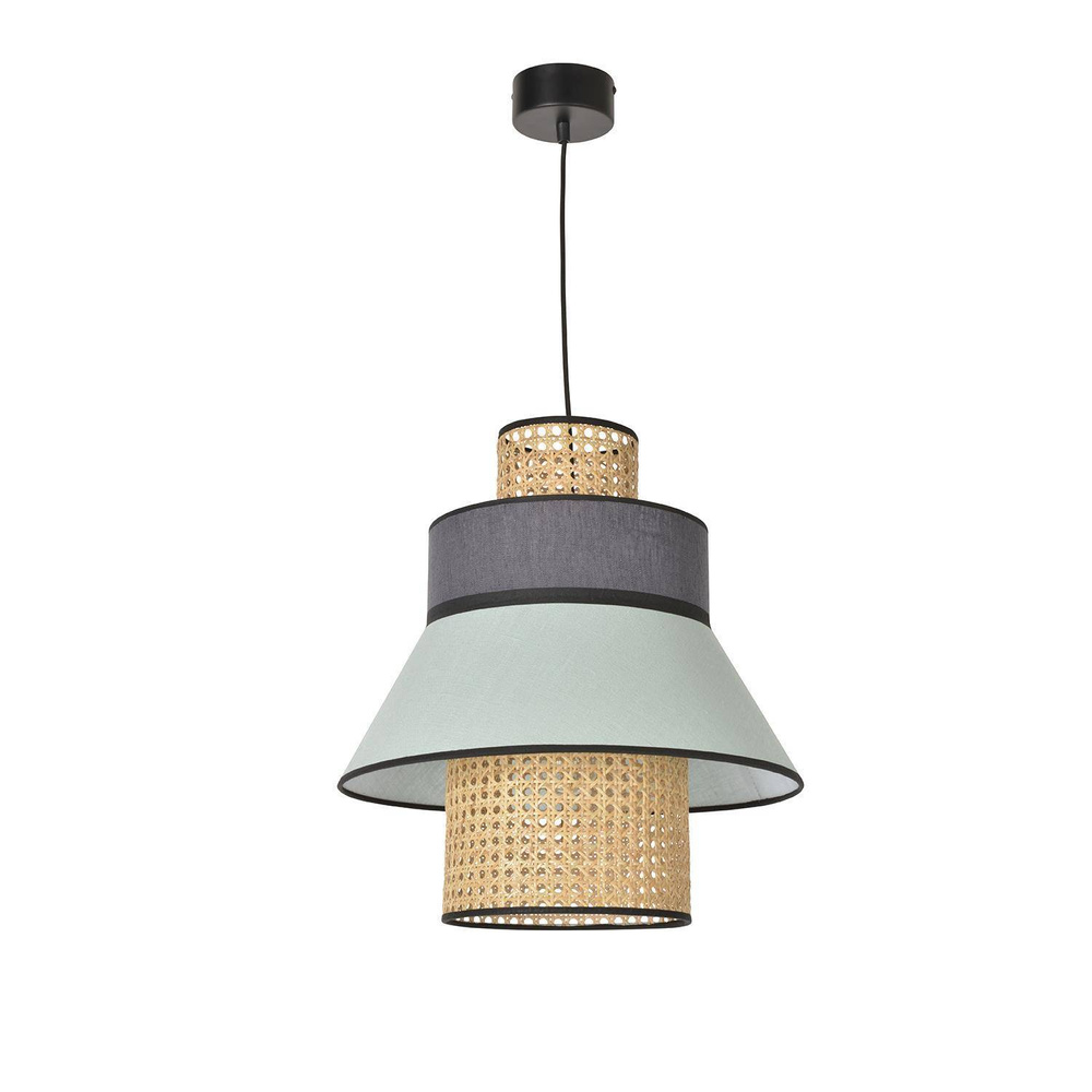 Market Set :: Lampa wisząca Singapour szaro-błękitna rozm. ML wys. 44 cm