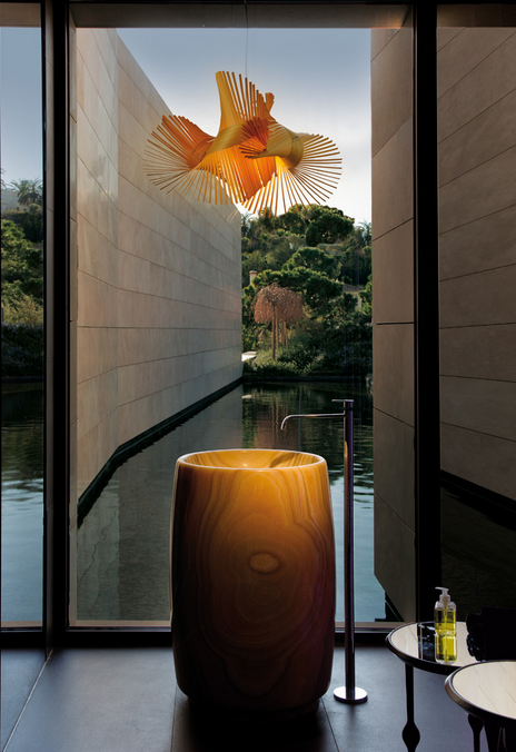 Lzf :: Hängelampe aus Holz Mini Mikado Durchmesser 70 cm weiß