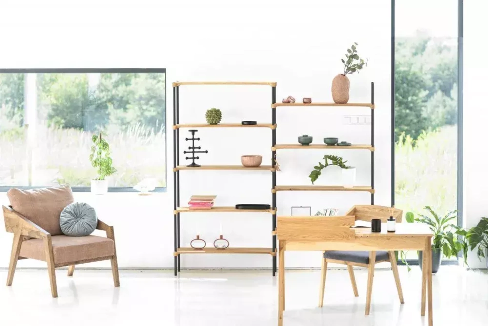 Szyszka Design :: Fotel tapicerowany Piko różowy dąb przydymiony