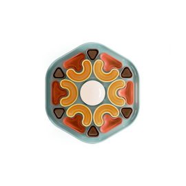 Ferroluce :: Phytia wall lamp / sconce diameter 37 cm ceramic yellow / orange / brown