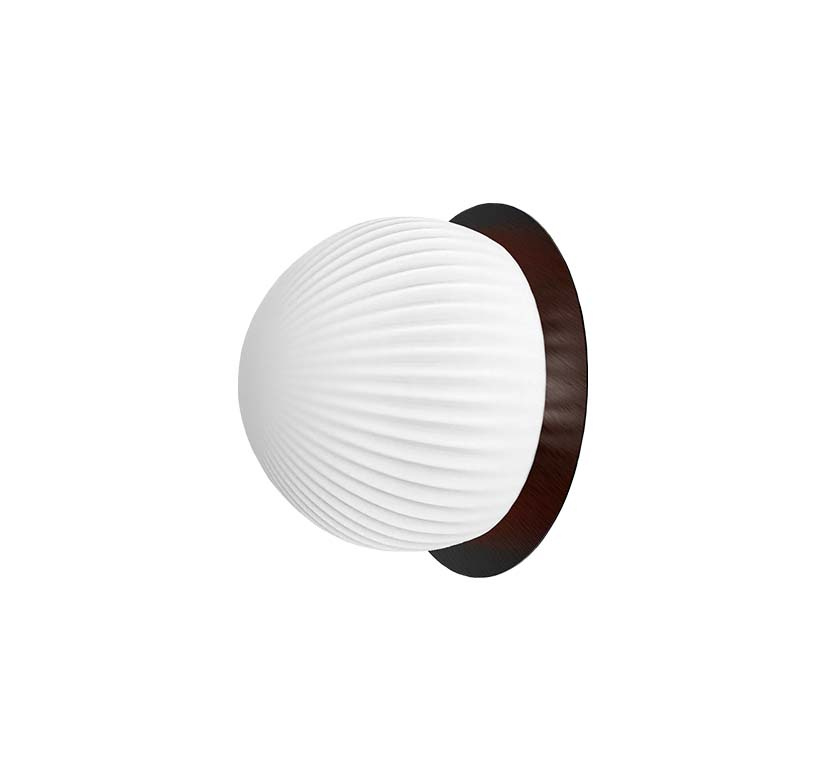 Robin :: Roi Disc schwarz-weiße Wandleuchte, Durchmesser 15 cm