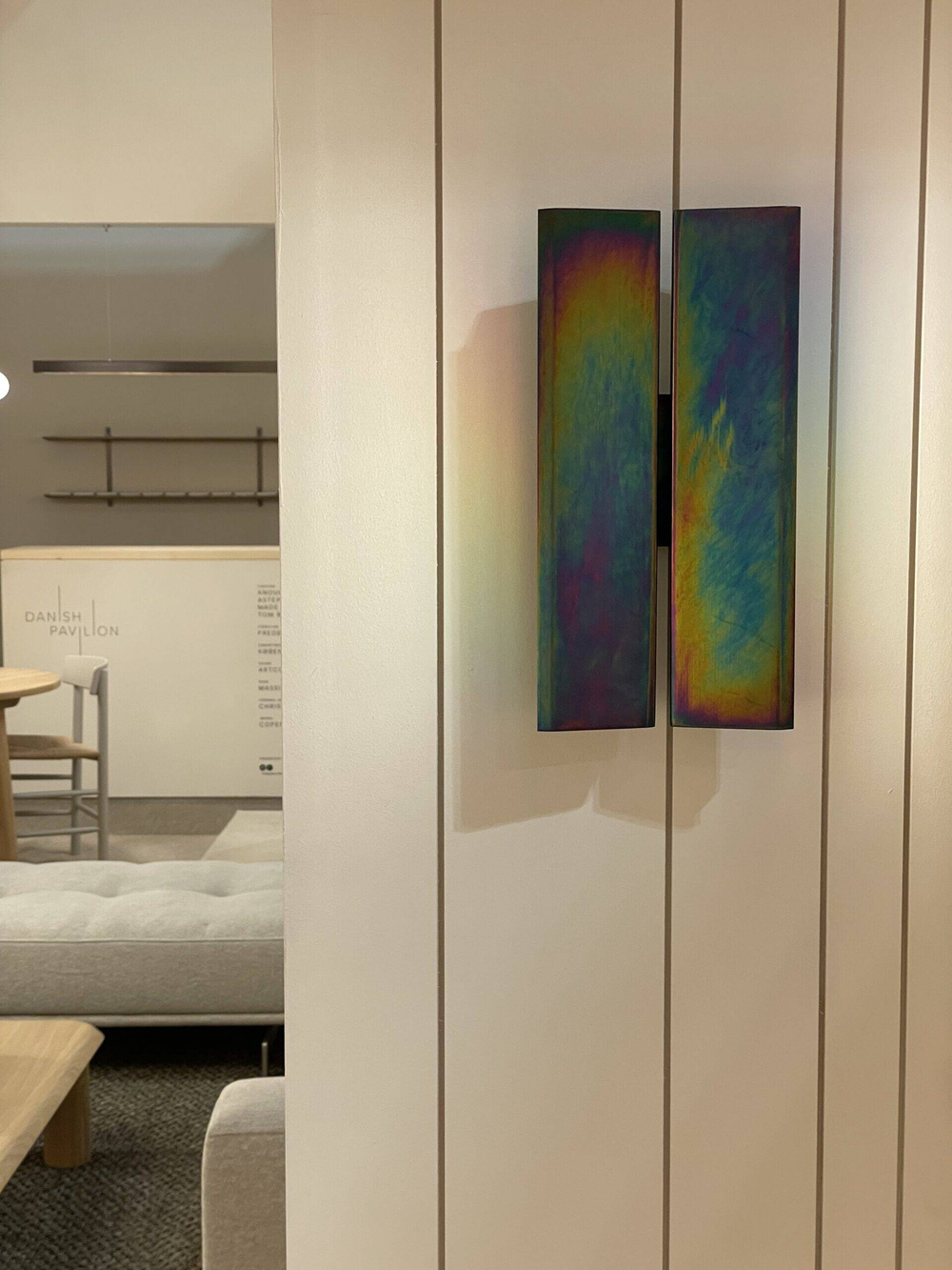 Anour :: Lampa ścienna / kinkiet Papilio Double szer. 17 cm ciemny opalowy chrom