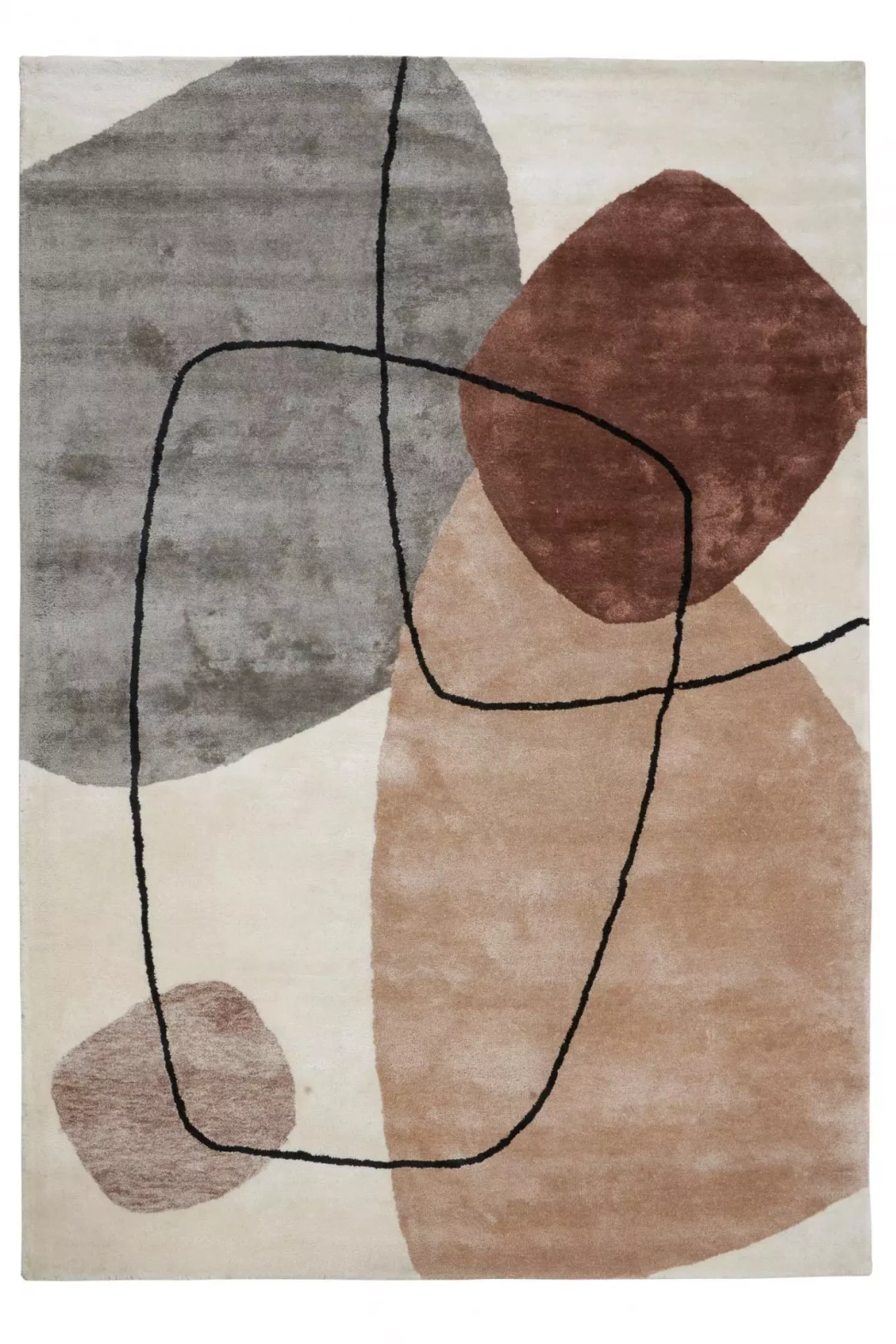 Carpet Decor :: Teppich von viskose Tamaris Sand handgefertigt grau