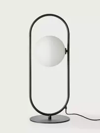 Aromas :: Tischlampe aus Metall Abbacus Höhe 65,4 cm schwarz