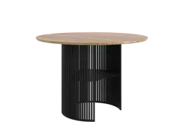 Loft Decora :: Tisch aus Metall Cave runden Durchmesser 110 cm schwarz