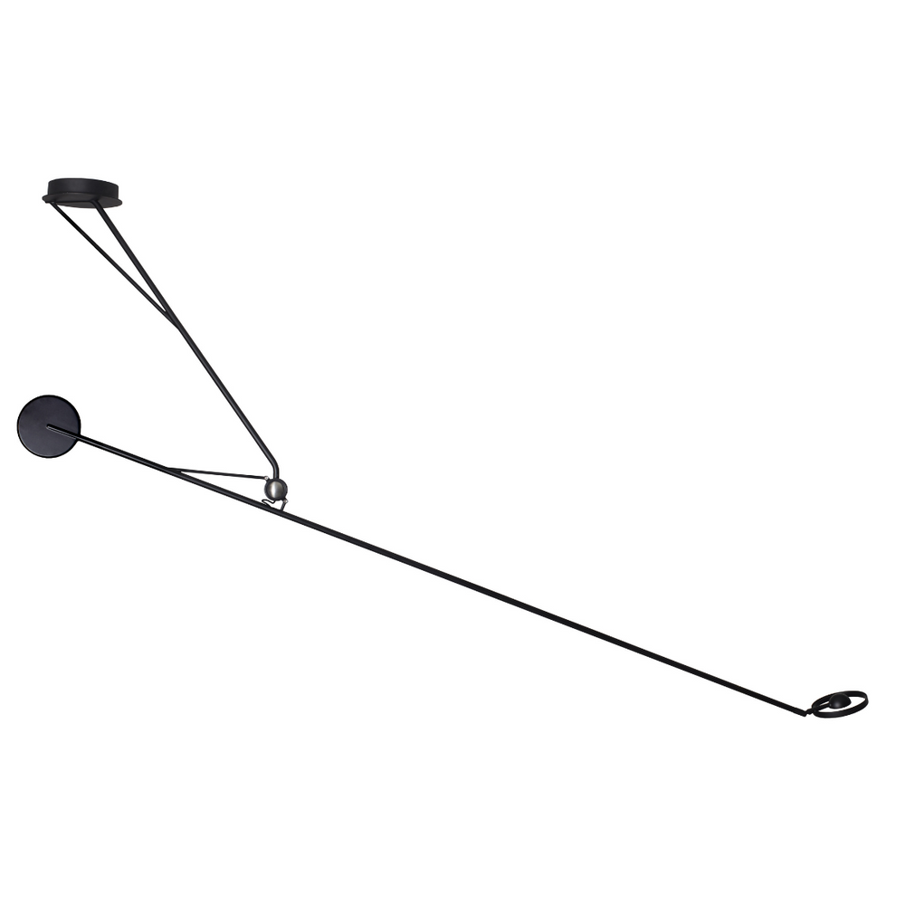 DCW:: Aaro Deckenleuchte, schwarz, Armlänge 162,1 cm
