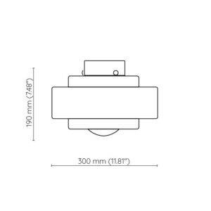 Embassy Interiors :: Mémoire glass brass wall/ceiling lamp, diameter 30 cm