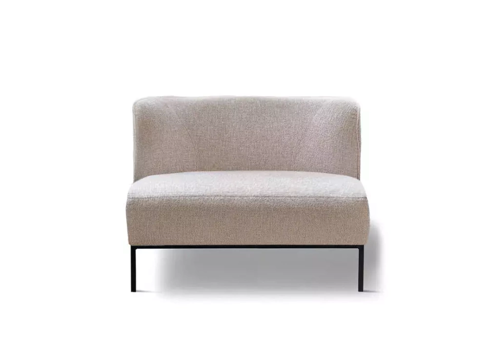 Nordic Line :: Upholstered armchair Brooks grey 71x62x77