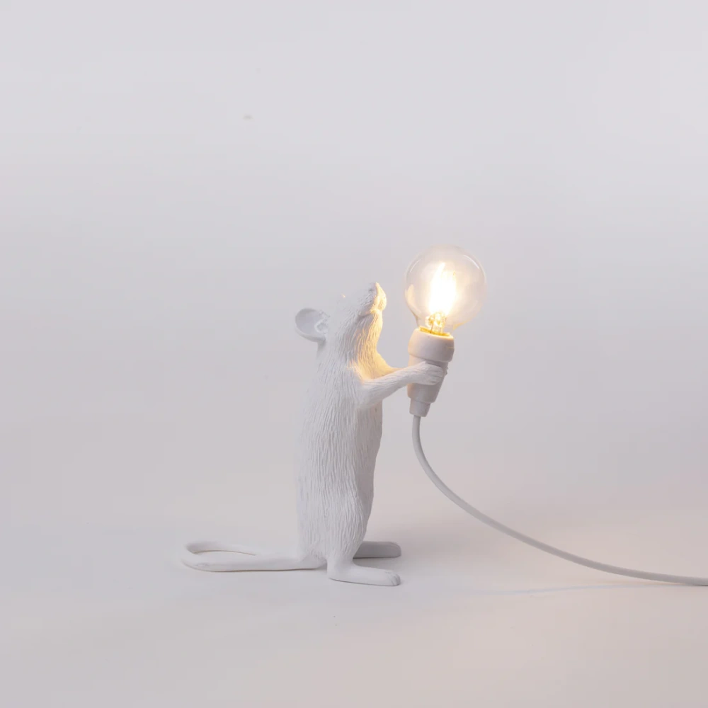 Seletti :: Lampa stołowa Mouse biała