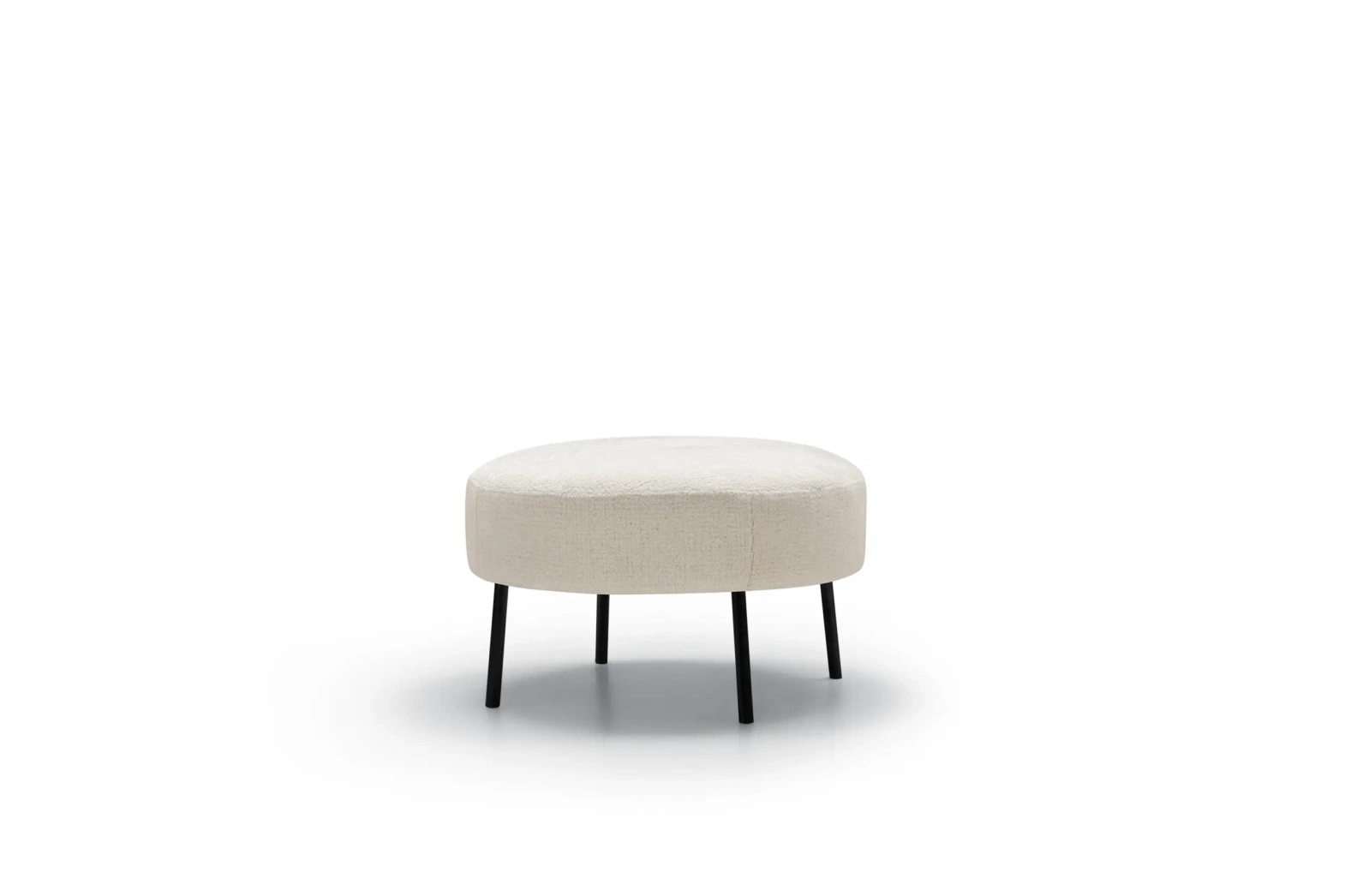 Sits :: Alex upholstered footstool/pouffe, diameter 64 cm