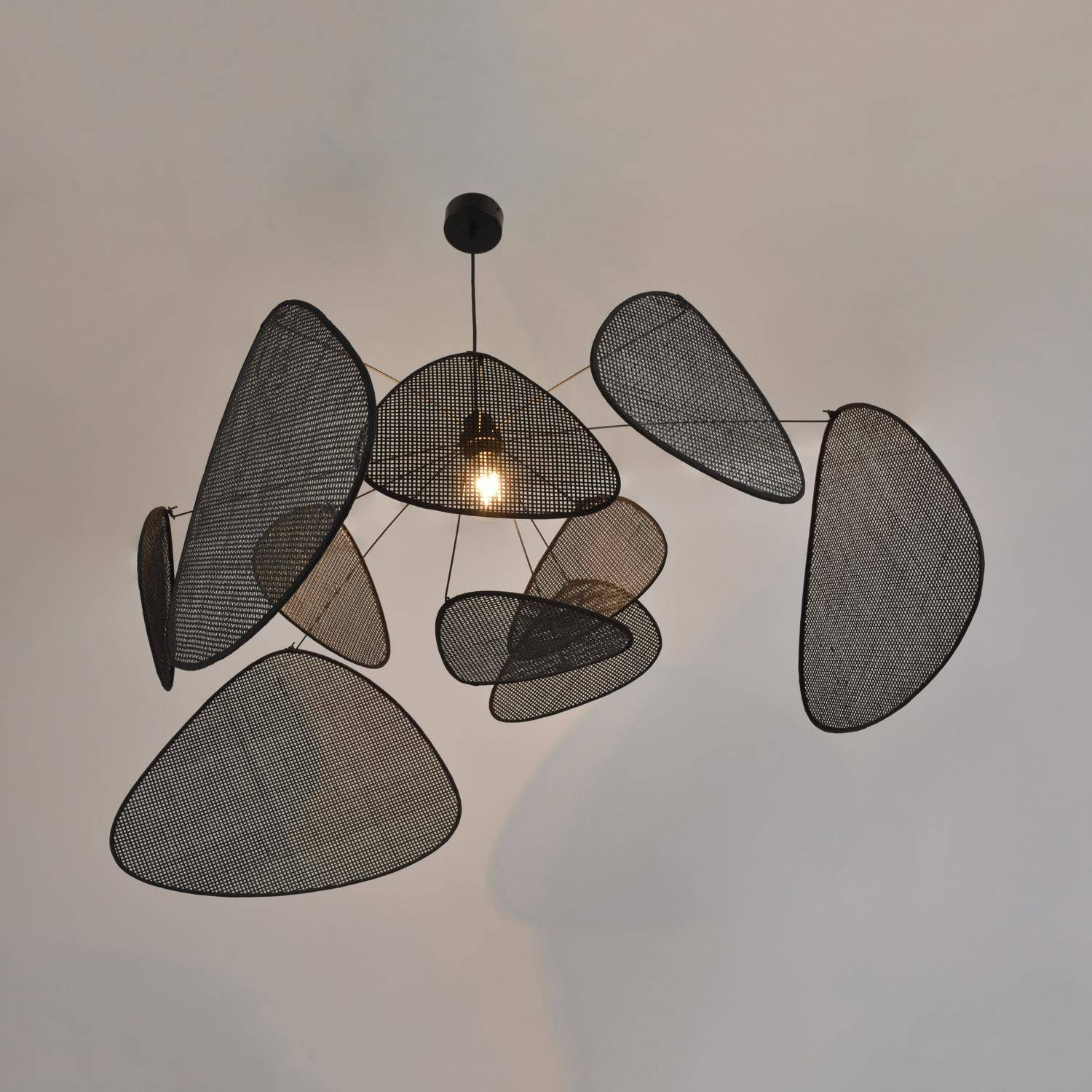 Market Set :: Hängelampe Leinwand Screen Größe xl Breite 110 cm schwarz