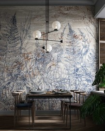 Wonderwall :: Hintergrund Tillia blau