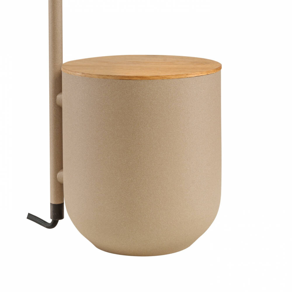 Kaspa :: Botanica Wood Table Lamp Beige