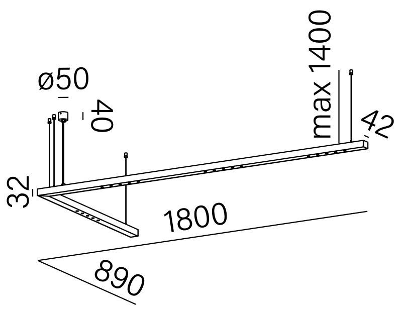 Aqform :: Hängelampe aus Aluminium LENS schwarz
